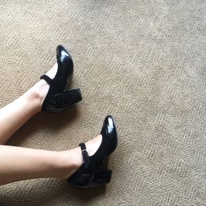 BAIT NEW Black Patent Oxford Maryjanes